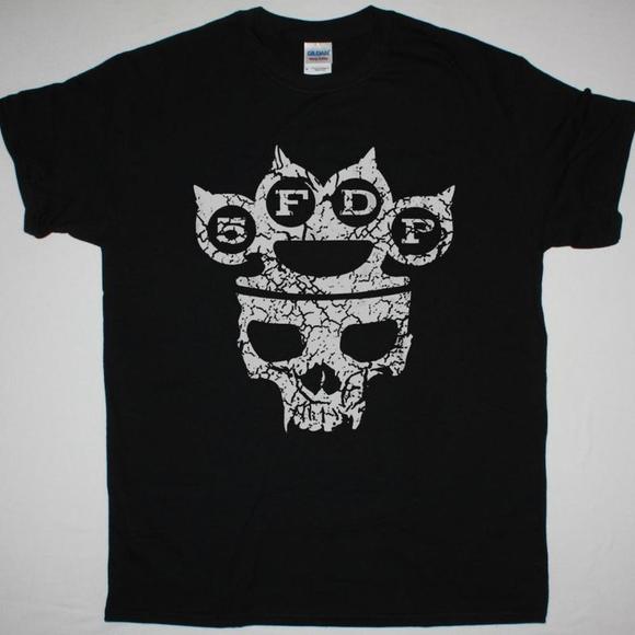 Tops - Five Finger Death Punch Knucklehead New Black T-Shirt
